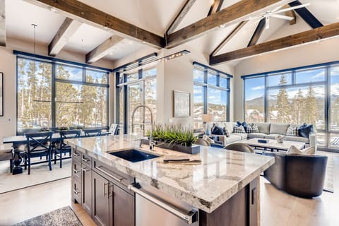 Enjoy the sweeping views as you prepare a meal