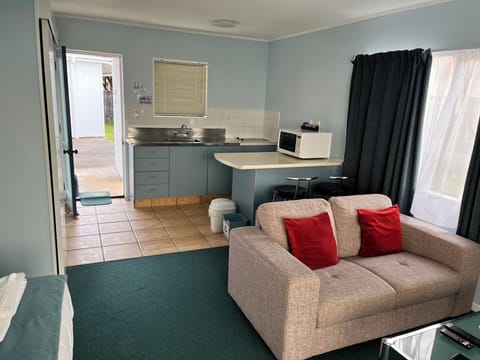 Large Studio Apartment | Living area | 32-inch LED TV with digital channels, TV, Netflix