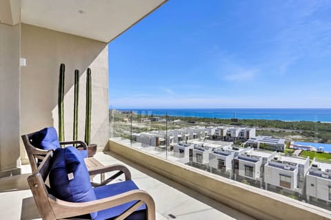 Sip on your morning coffee on the ocean-facing balcony!
