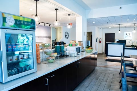 Free daily self-serve breakfast