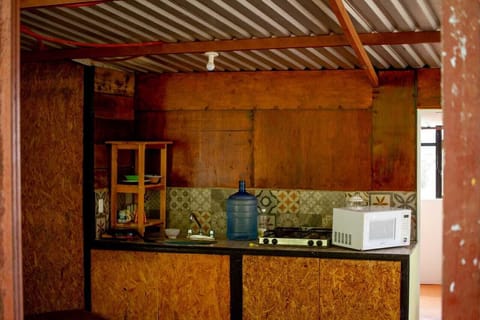 Shared fridge, microwave