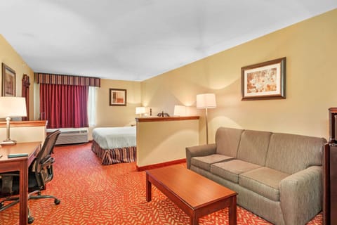 Suite, 1 King Bed, Non Smoking, Refrigerator & Microwave | Desk, iron/ironing board, rollaway beds (surcharge), WiFi (surcharge)