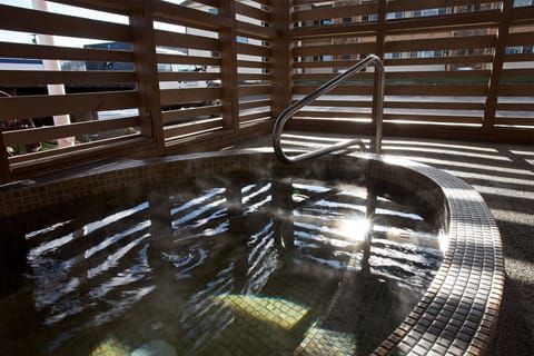 Seasonal outdoor pool, open 9:00 AM to 9:00 PM, sun loungers