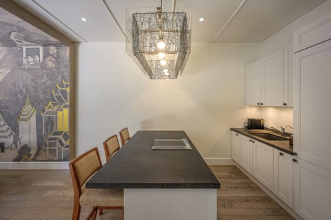 Room, Multiple Beds, Private Pool, Sea View (Villa Two Bedroom Private Pool Beachf) | Private kitchen | Full-size fridge, microwave, oven, stovetop