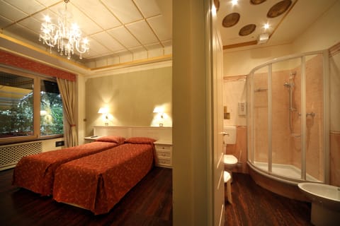 Select Comfort beds, minibar, in-room safe, desk