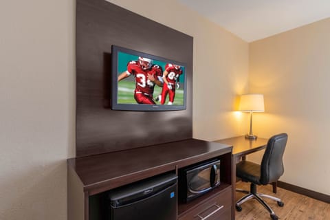 Desk, blackout drapes, free cribs/infant beds, free WiFi