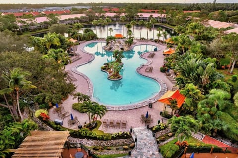 Resort-style swimming pool