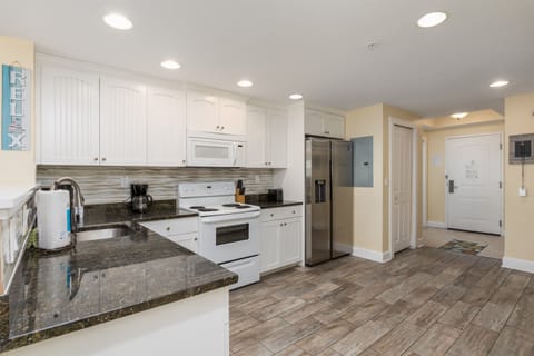 View of the kitchen from the dining room