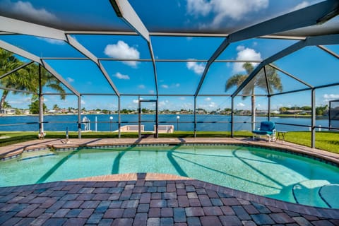 Private Heated Pool with amazing lake views.