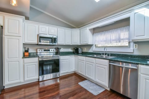 Fully stocked kitchen