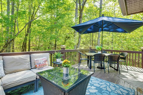 Lake Lure Vacation Rental | 3BR | 2BA | Stairs Required to Enter