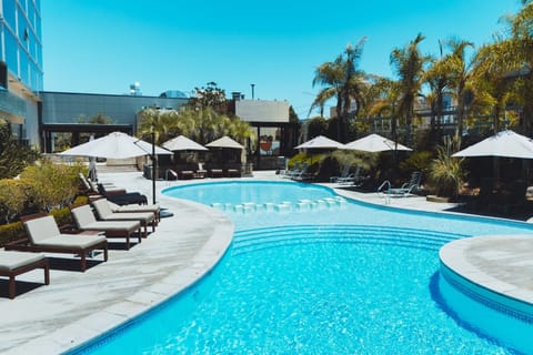 Indoor pool, seasonal outdoor pool