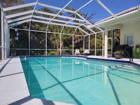 Very large heated pool