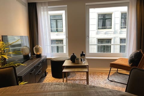 Comfort Apartment | Living room | 42-inch flat-screen TV with digital channels, TV