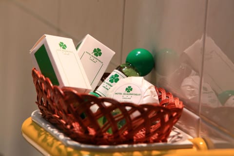 Free toiletries, hair dryer, bathrobes, bidet