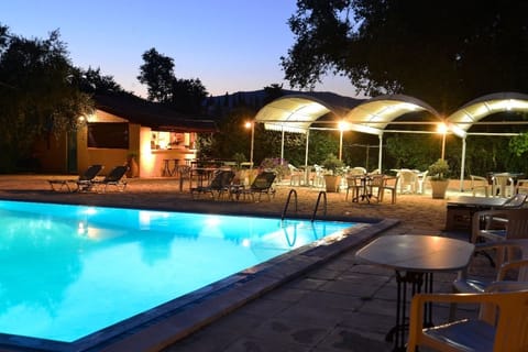 Seasonal outdoor pool, open 10 AM to 8 PM, pool umbrellas, sun loungers