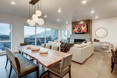 Great Room with fireplace, mountain views, and plenty of room for the whole family!