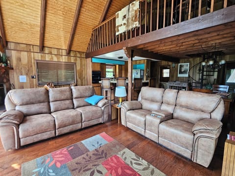 Relax in the brand new couch and love seat