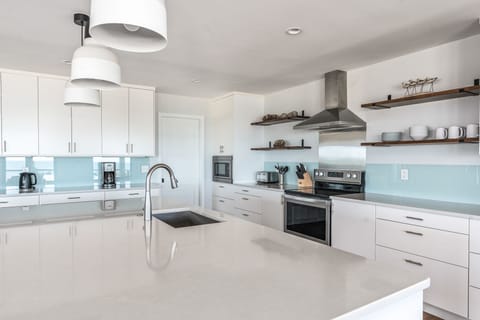 Kitchen with door to walk-in pantry