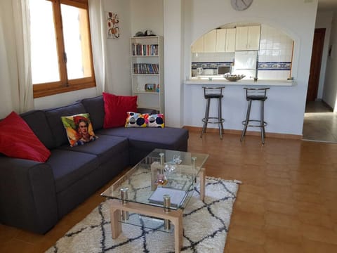 Very large living room for the 2 bed apartment