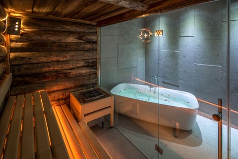 Sauna, steam room, body treatments, mud baths, hydrotherapy