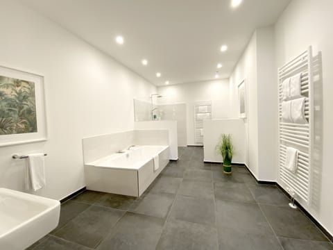 Holiday Apartment Plus | Bathroom | Free toiletries, hair dryer, towels