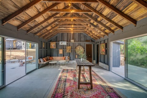 Inside shot of the barn which is a shared space