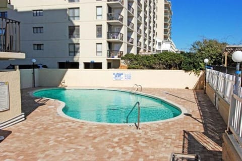Take a cool dip in the pool after a fun day on the beach.