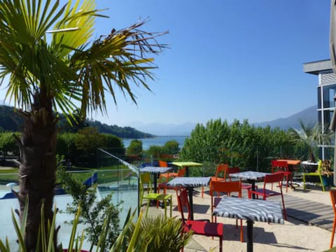 Breakfast, lunch, dinner served; French cuisine, beach views