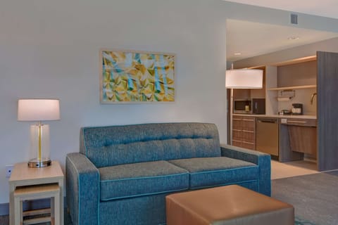 Studio, 2 Queen Beds, Accessible, Bathtub (Mobility & Hearing) | Living area | 45-inch flat-screen TV with cable channels, TV