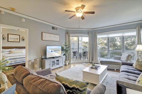 Living room with views