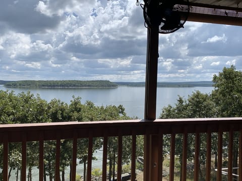 View from the covered deck