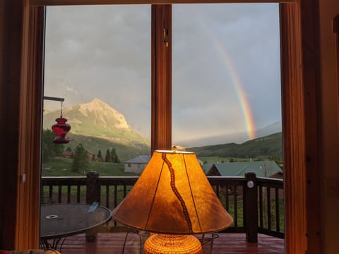 Triple rainbow w/ Mount CB from Living room.  