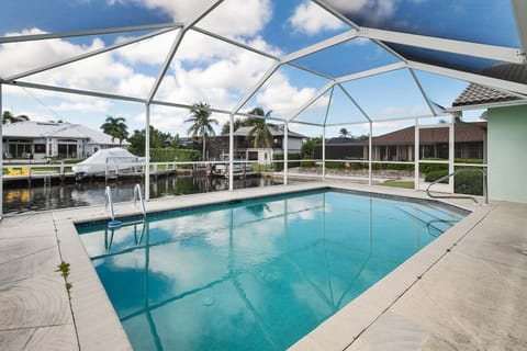 Pool view overlooking canal