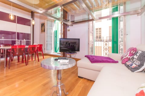 Enjoy the living room of this apartment in the center of Malaga