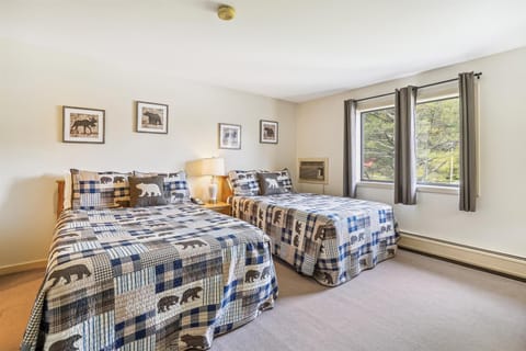 Two double beds.