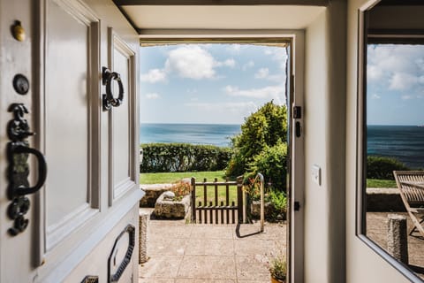 Prospect House, Coverack. You are greeted with beautiful sea views as soon as you leave the front door!