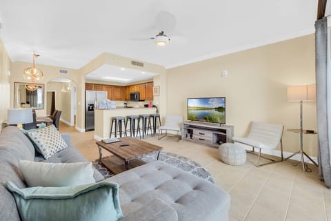 Sectional sofa includes full size pull out bed with memory foam mattress.