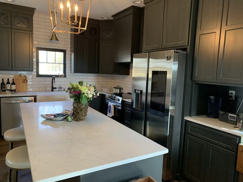 Custom cabinets make this kitchen beautifully designed for everything you need. 