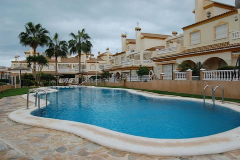 Communal pool outside of your door!