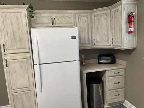 we receive lots of compliments on the attractive full service kitchen 