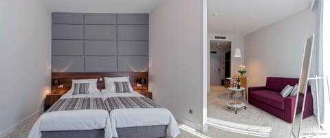 Studio Apartment | Premium bedding, down comforters, minibar, in-room safe