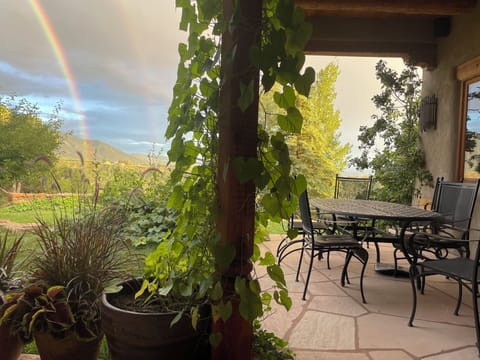 Double rainbow from the back porch!