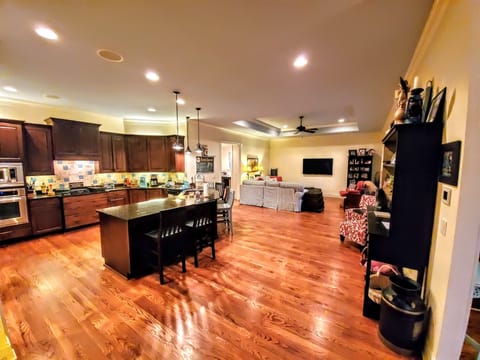 all new 80 inch TV in den