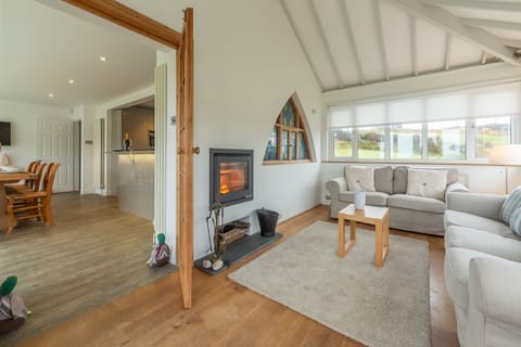 Westerley, Portreath. Lower ground floor: Get cosy in front of a wood burning stove