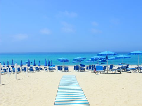 Private beach, sun loungers, beach umbrellas, beach towels