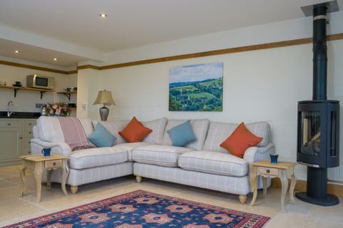 50-inch flat-screen TV with digital channels, TV, fireplace