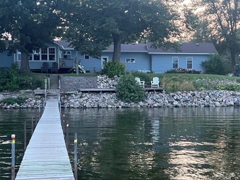 The lake bottom is hard sand. The depth increases gradually. 