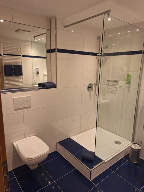 Exclusive Double Room, Non Smoking | Bathroom | Shower, eco-friendly toiletries, hair dryer, towels