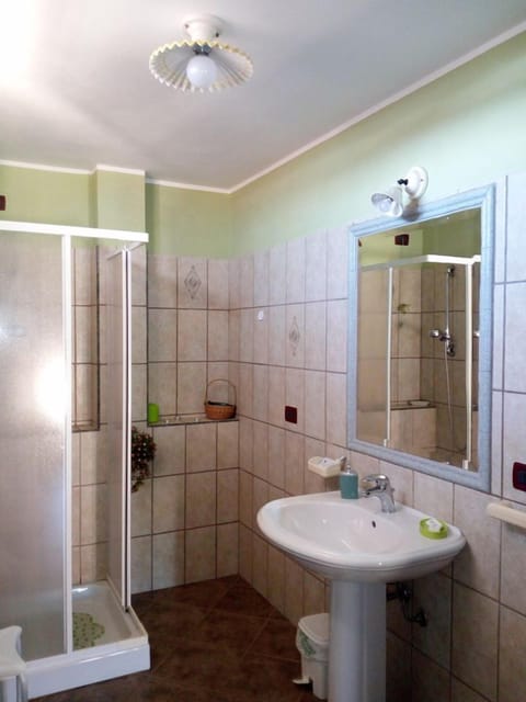 Shower, free toiletries, hair dryer, bidet